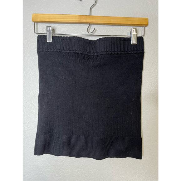 MONROW Sweater Mini Skirt in Black - Picture 7 of 10